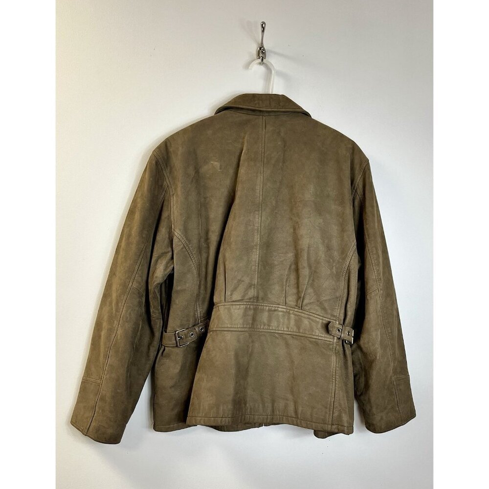 VTG/RETRO Brown Leather Jacket XL St. John’s Bay 🤩 - Picture 2 of 3